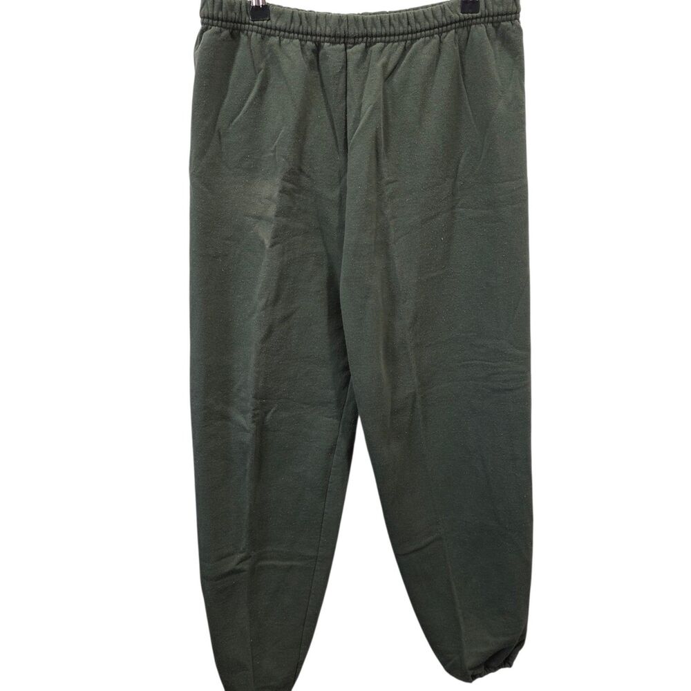 Vintage Jerzees NuBlend‎ Sweatpants Mens Large Forest Green Joggers 90s USA Made